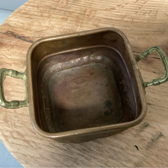 🟡 Vintage - Copper Pot w / Brass Handles - Old/Unique Craftsmanship - Farmhouse - Picture 7 of 14